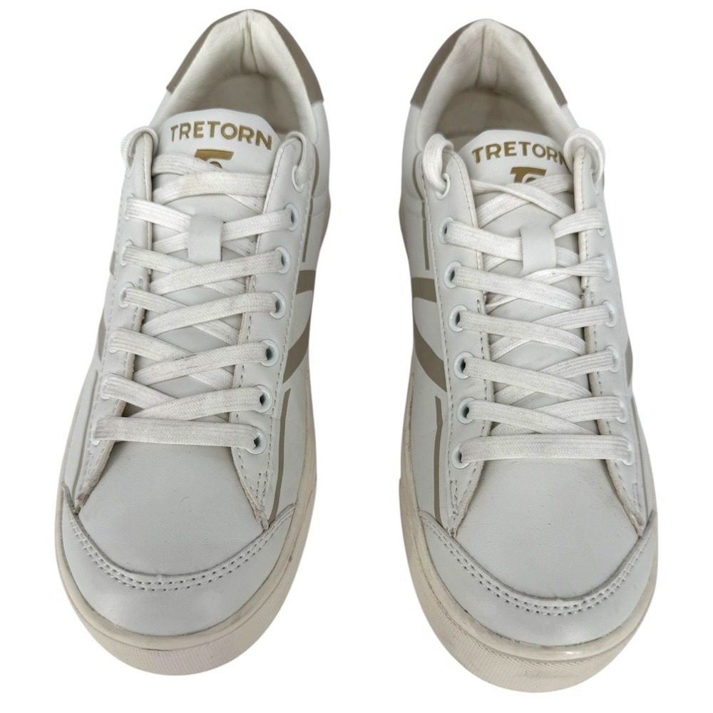 Tretorn Women's Serve Sneakers Size‎ 8M White Faux Leather Casual Shoes